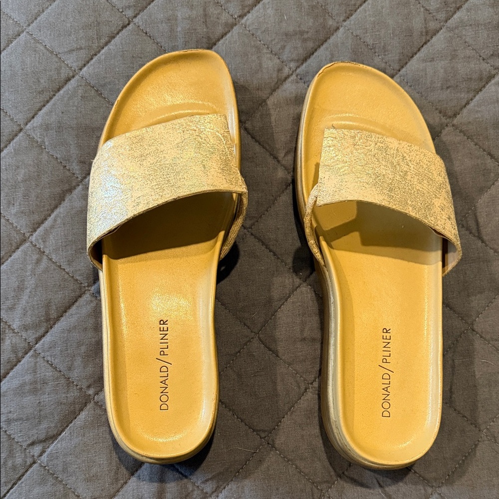 Donald J. Pliner Women's Metallic Gold Sandals